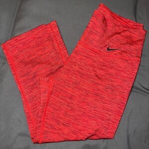 Nike Leggings Red Striped NWOT